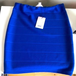 Miss selfridge blue tight short skirt